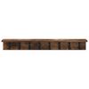 vidaXL Wall-Mounted Coat Rack Smoked oak 80 x 10.5 x 10.5 cm
