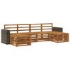 vidaXL Outdoor Sofa Set 6 pcs Natural