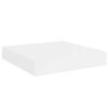 vidaXL Floating Wall Shelves 2 pcs High Gloss White 23x23.5x3.8 cm MDF