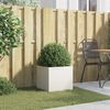 vidaXL Planter White 42x40x39 cm Steel