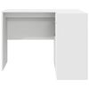 vidaXL Corner Desk with Drawer White 102 x 88 x 75 cm
