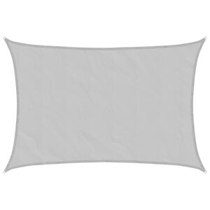 vidaXL Sun Shade Sail Light Grey 3x2 m 100% Polyester Oxford