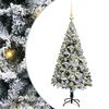 vidaXL Artificial Christmas Tree with 150 LEDs with Stand White 120 cm