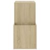 vidaXL Hall Shoe Cabinet Sonoma Oak 105x35.5x70 cm Engineered Wood