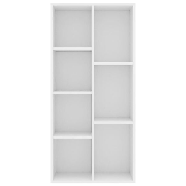 vidaXL Book Cabinet White 50x25x106 cm Engineered Wood