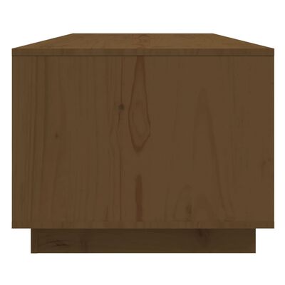 vidaXL Coffee Table Honey Brown 110x50x40 cm Solid Wood Pine