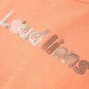 Kids' T-shirt with Cap Sleeves Neon Orange 128