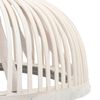 vidaXL Pendant Lamp Bamboo 40 W 30x12 cm Semicircle E27