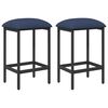 vidaXL Bar Stool 2 pcs Blue 40 x 32 x 64 cm Engineered Wood