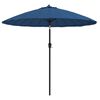 vidaXL Garden Parasol with Aluminium Pole 250 cm Azure Blue