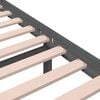 vidaXL Bed Frame without Mattress Grey Solid Wood 120x200 cm