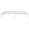 vidaXL Metal Bed Frame without Mattress White 180x200cm