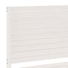 vidaXL Extra Long Bed Frame without Mattress White 180x220 cm Solid Wood