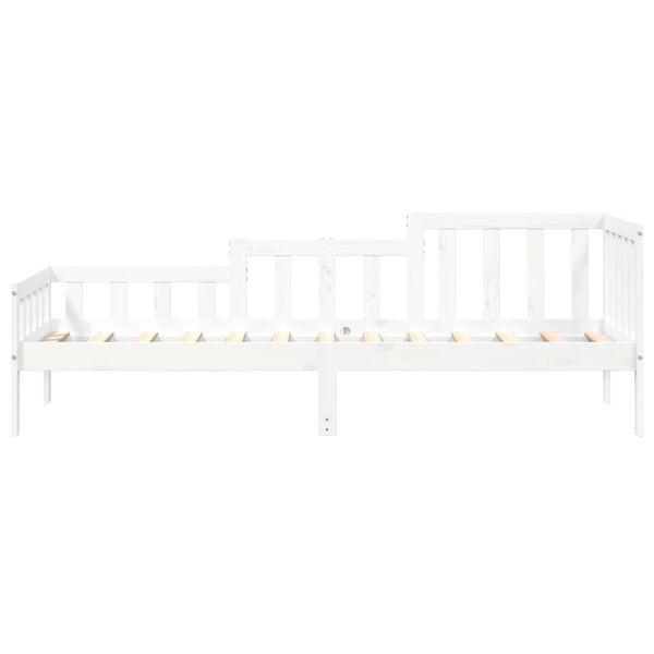 vidaXL Day Bed without Mattress White 80x200 cm Solid Wood Pine