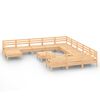 vidaXL 13 Piece Garden Lounge Set Solid Wood Pine