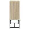 vidaXL Side Cabinet with Glass Doors Sonoma Oak 69x37x100 cm