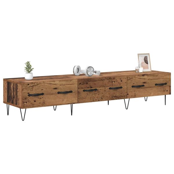 vidaXL TV Cabinet Old wood 150 x 36 x 30 cm Engineered wood