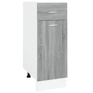 vidaXL Drawer Bottom Cabinet Lyon Grey Sonoma 30x46x81.5 cm Engineered Wood