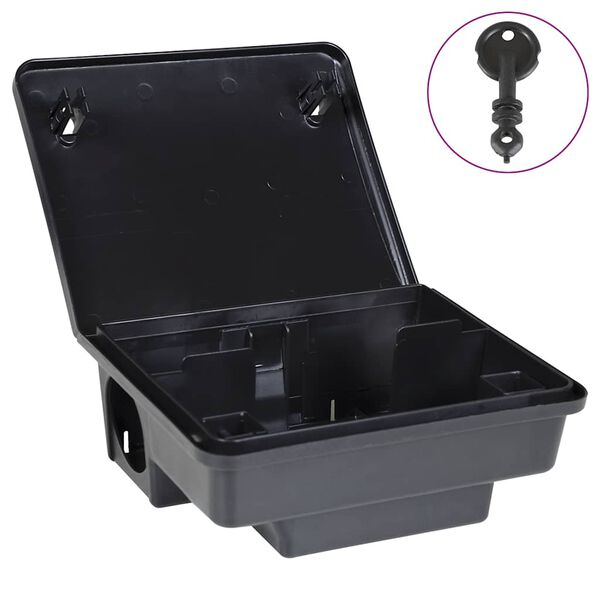 vidaXL Mouse Traps 6 pcs Black 23x19x9.5 cm