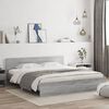 vidaXL Bed Frame without Mattress Grey Sonoma 160x200 cm
