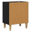 vidaXL Bed Cabinet Black Oak 40 x 30 x 50 cm Engineered Wood