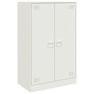 vidaXL Sideboard White 67x39x107 cm Steel