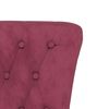 vidaXL High Back Chair Wine Red Velvet Button Design