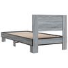 vidaXL Bed Frame without Mattress Grey Sonoma 75x190 cm Small Single