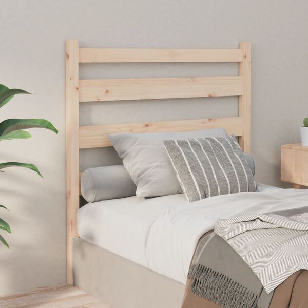 vidaXL Bed Headboard 81x4x100 cm Solid Wood Pine