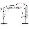 vidaXL Umbrella Sand 294 x 200 x 270 cm Polyester and Aluminium