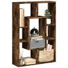 vidaXL Bookcase Smoked Oak 63x20x90 cm Engineered Wood