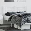 vidaXL Metal Headboard White 150 cm