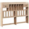 vidaXL Bookcase Bed without Mattress 150x200 cm King Size Solid Wood Pine