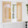 vidaXL Voile Curtains with Loops 2 pcs Orange 140x140 cm