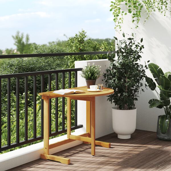 vidaXL Folding Balcony Table 90x60x72 cm Solid Wood Acacia