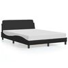vidaXL Bed Frame "Dover" Black 135x190 cm Double Faux Leather