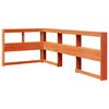 vidaXL Bookcase Headboard L-Shaped Wax Brown 90 cm Solid Wood Pine