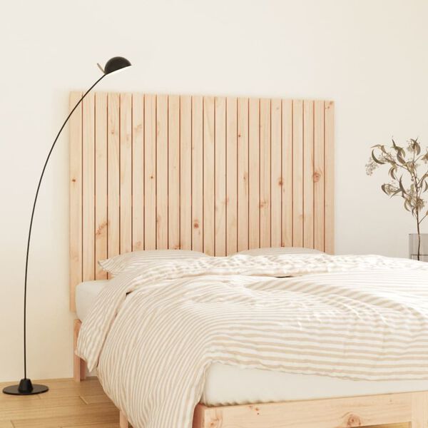 vidaXL Wall Headboard 146.5x3x110 cm Solid Wood Pine