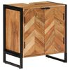 vidaXL Bathroom Cabinet 55x35x60 cm Solid Wood Acacia and Iron