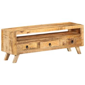 vidaXL TV Cabinet | Natural Mango Wood | Solid Mango Wood | Medium | TV Cabinet