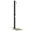 vidaXL Outdoor Solar Shower Black 217 cm PVC and aluminium
