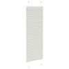 vidaXL Pleated Blind Light Grey 40x100 cm Fabric Width 39.4 cm Polyester