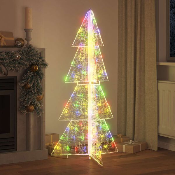 vidaXL Christmas Tree with 160 LEDs Multicolour 150 cm Acrylic