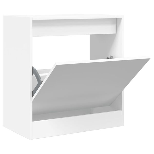vidaXL Shoe Cabinet White 60x34x63.5 cm Engineered Wood