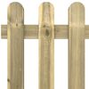 vidaXL Picket Fence 180x80 cm Impregnated Solid Wood Pine