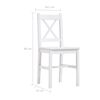 vidaXL 11 Piece Dining Set Pinewood White