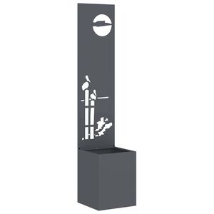 vidaXL Garden Privacy Screen Anthracite 32 x 140 cm Cold-rolled steel