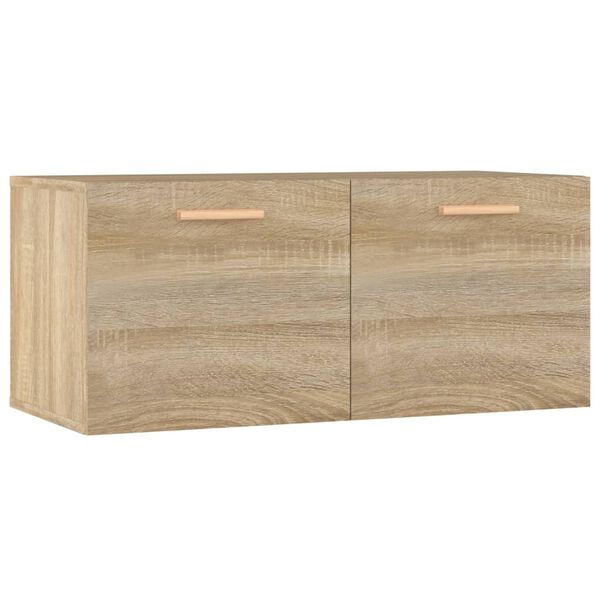 vidaXL Wall Cabinet Sonoma Oak 80x35x36.5 cm Engineered Wood