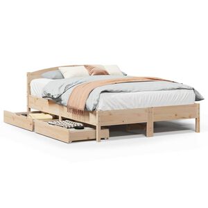 vidaXL Bed Frame without Mattress 120x200 cm Solid Wood Pine