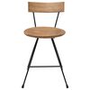 vidaXL Dining Chairs 2 pcs Solid Teak Wood